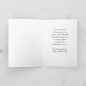 Carte Fête de la grand-mère aux fleurs blanches (Intérieur)