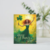 Carte Fête de la Magie Saint Patrick (Debout devant)