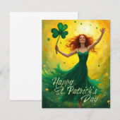 Carte Fête de la Magie Saint Patrick (Devant / Derrière)