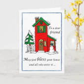 Carte Fête de la Maison de Dieu Béni (Fleur jaune)