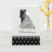 Carte Fête de la mariée (Fleur jaune)