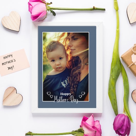 Carte Fête de la mère bleue