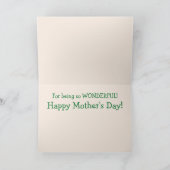 Carte Fête de la Mère des Oies mignonnes (Intérieur)