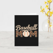 Carte Fête de la mère du baseball (Fleur jaune)
