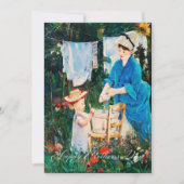 Carte Fête de la Mère/Élégante Mère et Fils Classi (Devant)