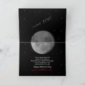 CARTE FÊTE DE LA MÈRE - FEMME - ÉTOILES/UNIVERS (Intérieur)