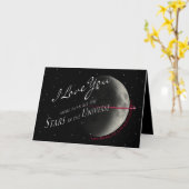 CARTE FÊTE DE LA MÈRE - FEMME - ÉTOILES/UNIVERS (Fleur jaune)