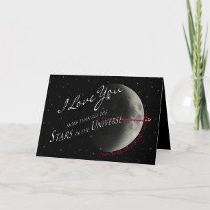 CARTE FÊTE DE LA MÈRE - FEMME - ÉTOILES/UNIVERS