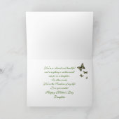 CARTE FÊTE DE LA MÈRE - FILLE - FLEURS & BOUTEILLES (Intérieur)