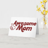 Carte Fête de la mère géniale (Fleur jaune)