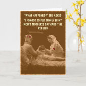 Carte Fête de la mère humoristique (Fleur jaune)