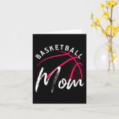 Carte Fête de la mère mère du basket-ball (Fleur jaune)