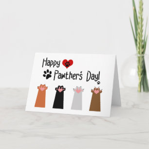 Carte Fête de la Pawther - Pws Up Greeting Card