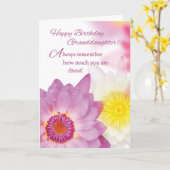 Carte Fête de la petite-fille, Fleurs, Religieux (Fleur jaune)