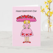 Carte Fête de la Saint-Galentin 13 février (Fleur jaune)