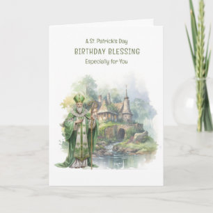 Carte Fête de la Saint-Patrick Anniversaire Roses Croix