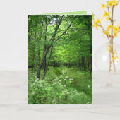 Carte Fête de la Saint Patrick : Chemin des bois (Fleur jaune)