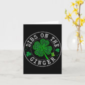 Carte Fête de la Saint-Patrick droit de préemption sur l (Fleur jaune)