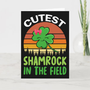 Carte Fête de la Saint-Patrick Filles Tout-Petits Plus M