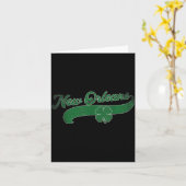 Carte Fête de la Saint-Patrick Trèfle La Nouvelle-Orléan (Fleur jaune)