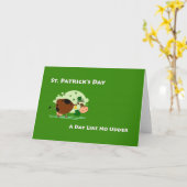 Carte Fête de la Saint Patrick, Un jour comme nul ! (Fleur jaune)