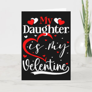 Carte Fête de la Saint-Valentin Cœurs Amour Fille Est Mo