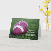 Carte Fête de l'anniversaire du petit-fils de football (Fleur jaune)