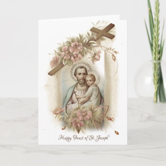 Carte Fête de l'Enfant Jésus Saint-Joseph (Devant)