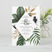 Carte Fête de l'engagement Mariage pour la verdure estiv (Debout devant)