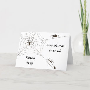 Carte Fête de l'Halloween de Spider