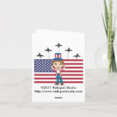 Carte Fête de l'Indépendance (Dos)