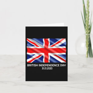Carte Fête de l'Indépendance britannique Brexit Valentin