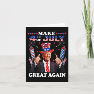 Carte Fête de l'Indépendance de Trump Faire 4 juillet Gr
