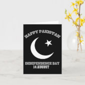 Carte Fête de l'indépendance du Pakistan 14 août (Fleur jaune)
