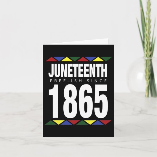 Carte Fête de l'indépendance Juneteenth - plus ou moins (Devant)