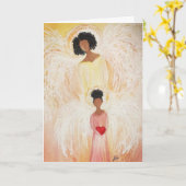 Carte Fête de ma mère Ange (Fleur jaune)