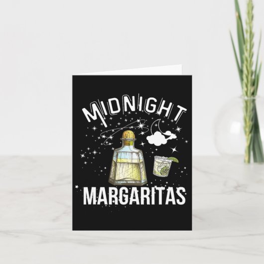 Carte Fête de Margaritas de Minuit pour Sorcière d'Hallo (Devant)