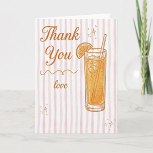 Carte Fête de Mariage Cadeau Merci Amour Chic Cocktail