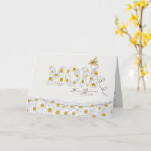 Carte Fête de marie pour maman (Fleur jaune)