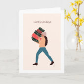 Carte Fête de Noël (Fleur jaune)