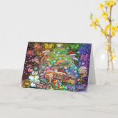 Carte Fête de Noël (Fleur jaune)