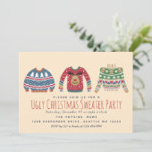 Carte Fête de Noël affreuse (Debout devant)