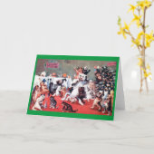 Carte Fête de Noël avec chatons, Louis Wain (Fleur jaune)