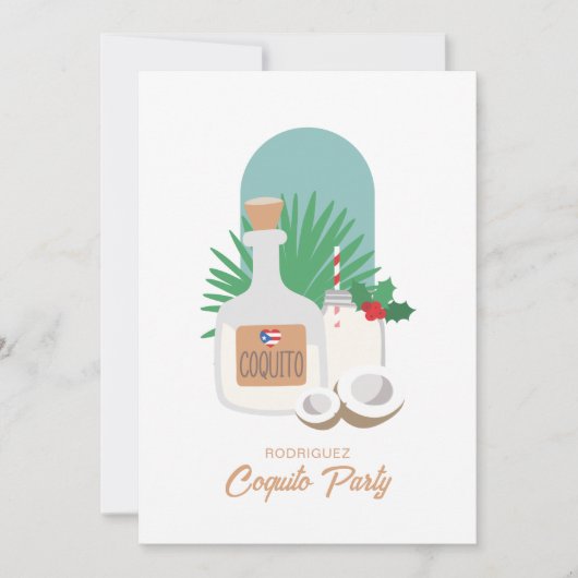 Carte Fête de Noël Coquito (Devant)