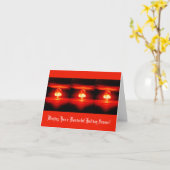 Carte Fête de Noël dans le nuage de la bombe atomique (Fleur jaune)