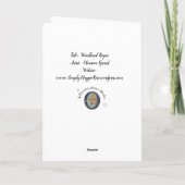 Carte Fête de Noël de la neige de Fox Maureen Girard (Dos)