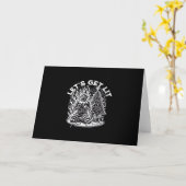 Carte Fête de Noël de Noël (Fleur jaune)