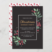 Carte Fête de Noël des Berries d'hiver (Devant / Derrière)