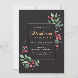 Carte Fête de Noël des Berries d'hiver