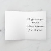 Carte Fête de Noël des créatures au bar client (Intérieur)